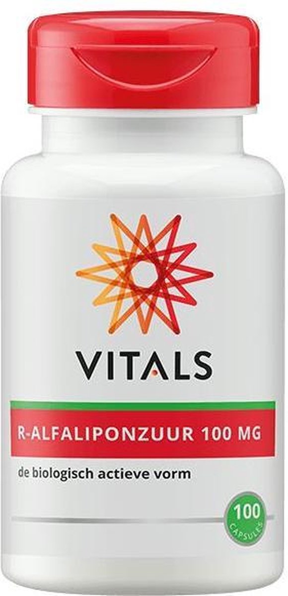 Vitals Natuurlijk R-Alfaliponzuur Voedingssupplement - 100 capsules