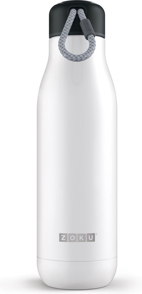 Zoku Hydration Drinkbeker - RVS - 750 ml - Wit
