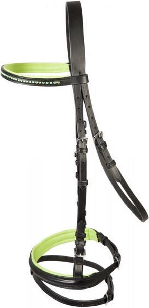 PFIFF trenshoofdstel ´Staines´ MS Zwart-wit