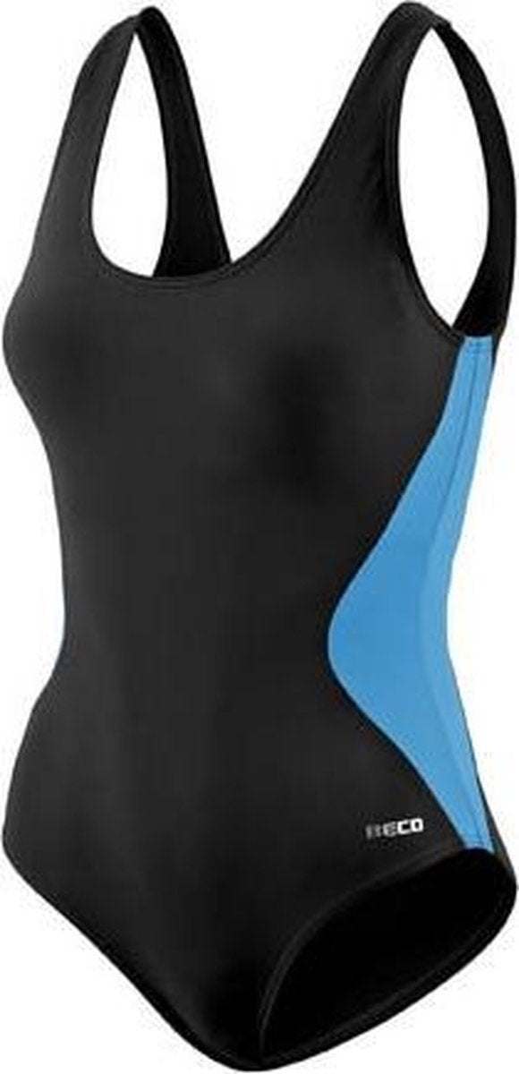 Beco Badpak C-cup Dames Polyamide Zwart/blauw Maat 38