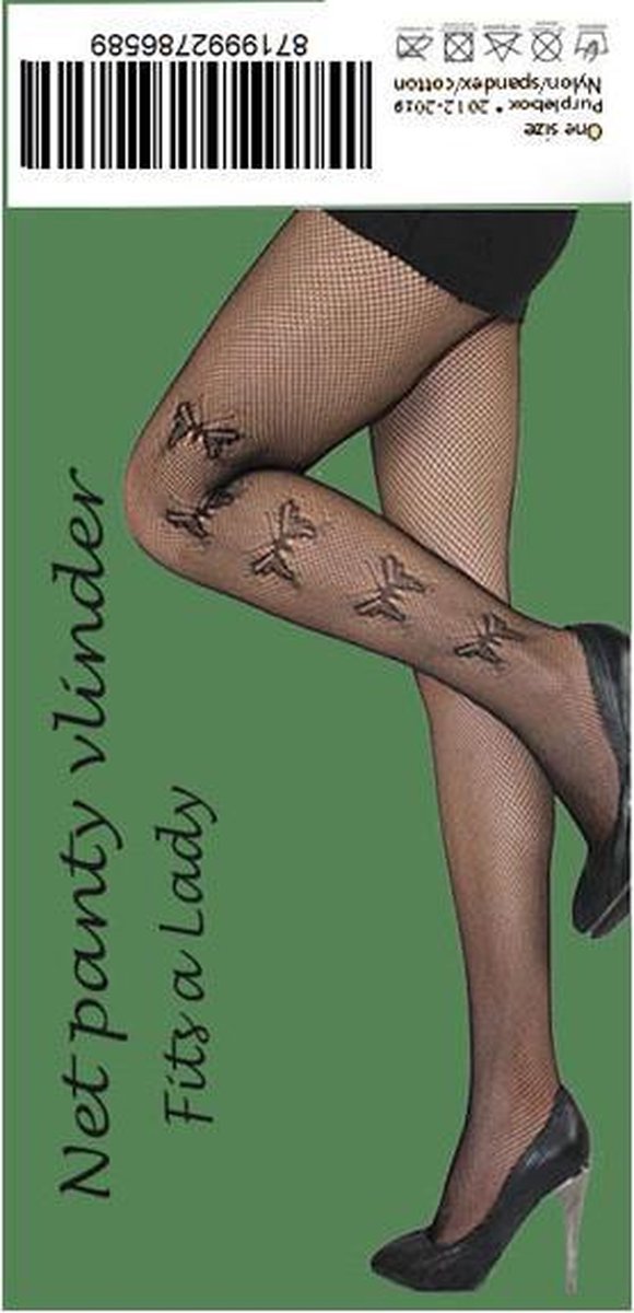 Visnet panty "Vlinder"- Fit's a Lady