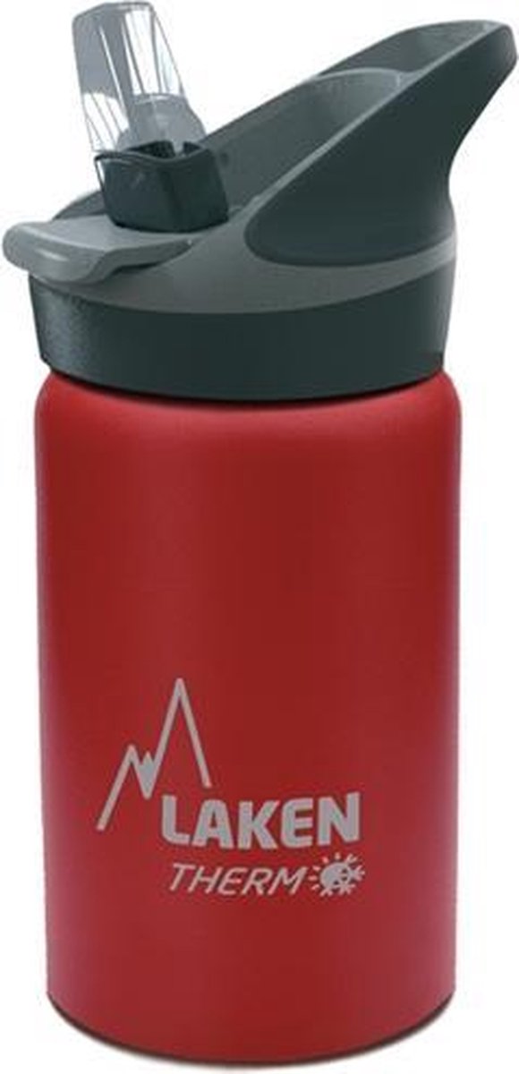 Thermo JANNU 0.35L Dubbelwandige isolerende rvs fles met Jannu drinksysteem