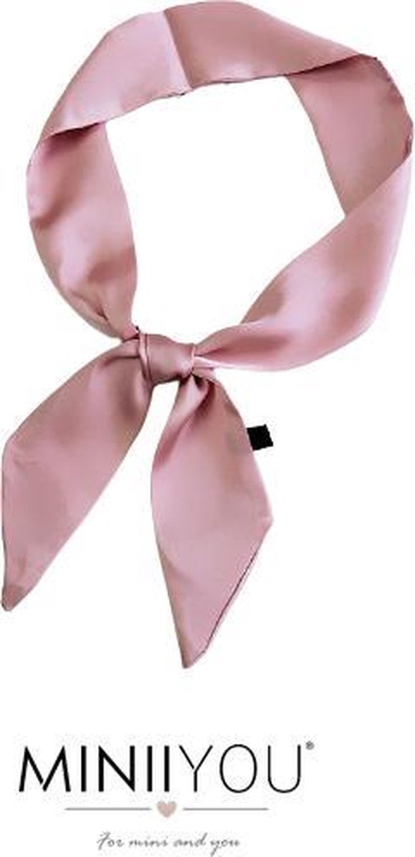 Dames haarsjaaltje roze effen 90x5 cm | haar lint - dames haar sjaal | dames haarband | haarsjaal meiden - tieners - dames | sjaaltje - lint