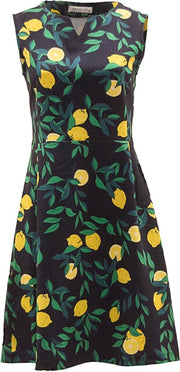 SRNDPTY Jurk Pernille Lemons  navy