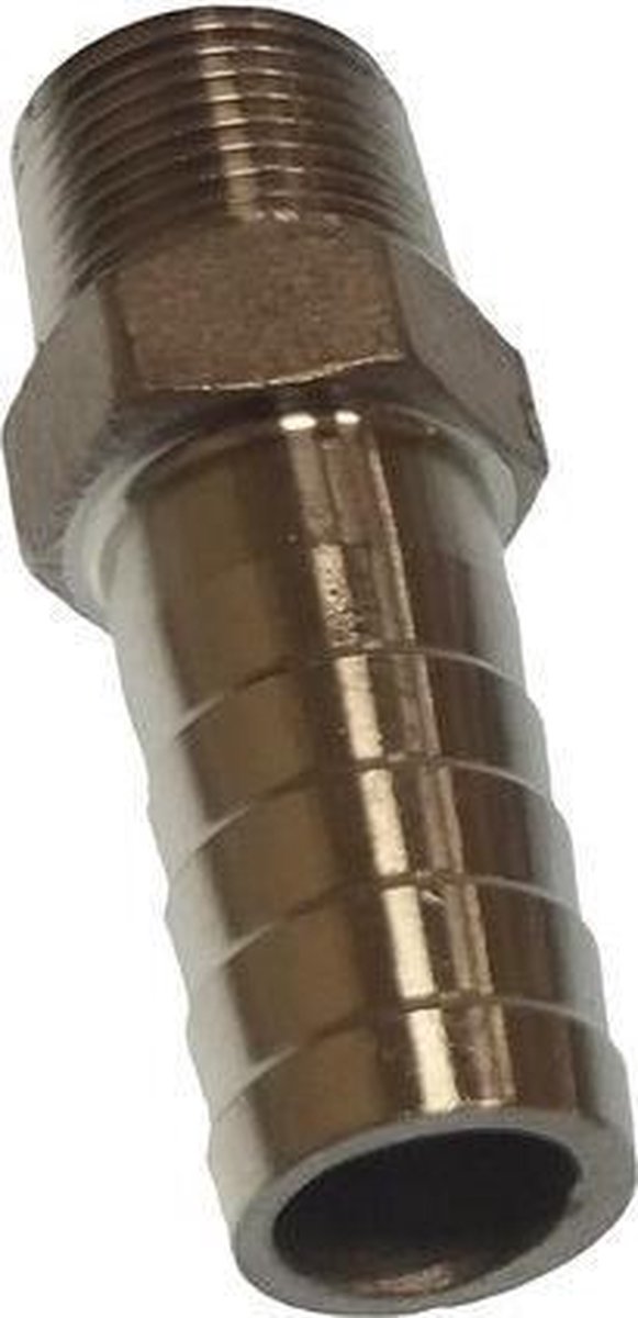 RVS Slang Adapter Male (schroefdraad 1/2''