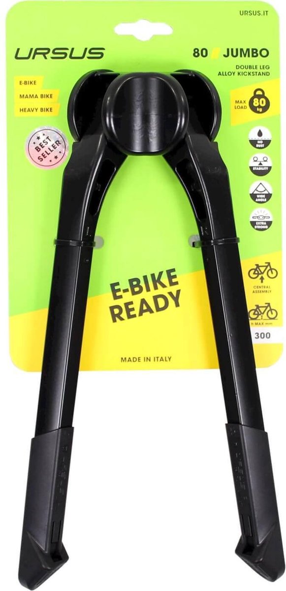 Ursus Middenstand Jumbo2 28 - Fietsstandaard -  28 Inch - Zwart