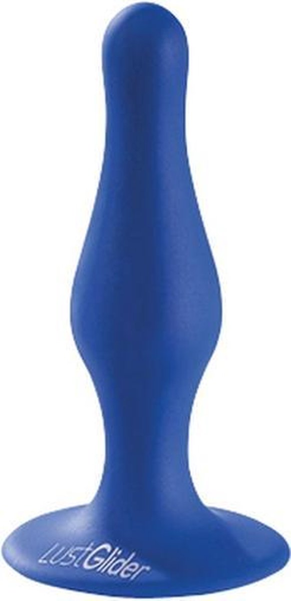 LustGlider Buttplug Silicone Plug S Blauw