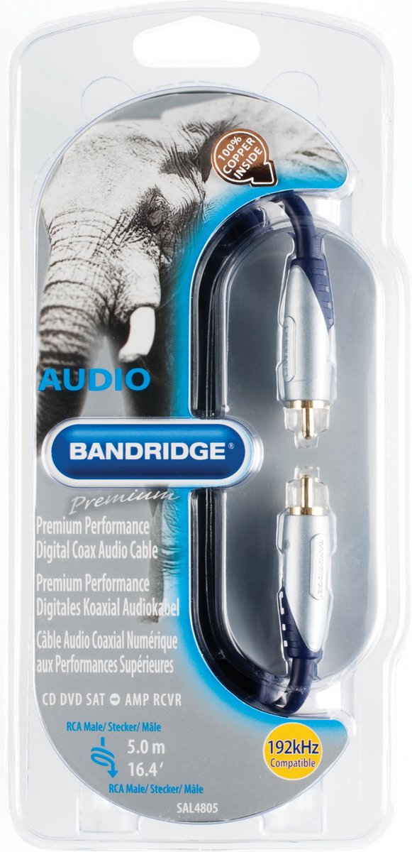 Bandridge - Digitaal Coaxiaal kabel - 5 meter