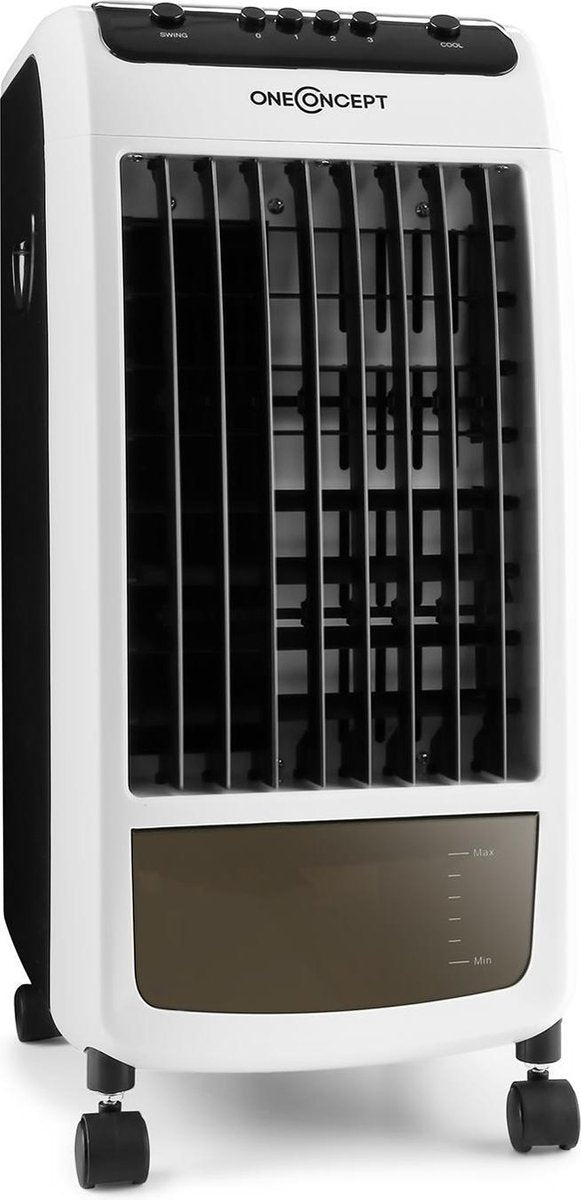 oneConcept CarribeanBlue - luchtkoeler luchtbevochtiger ventilator - 400m³/h - 3 snelheiden - 4 liter watertank - oscillatie