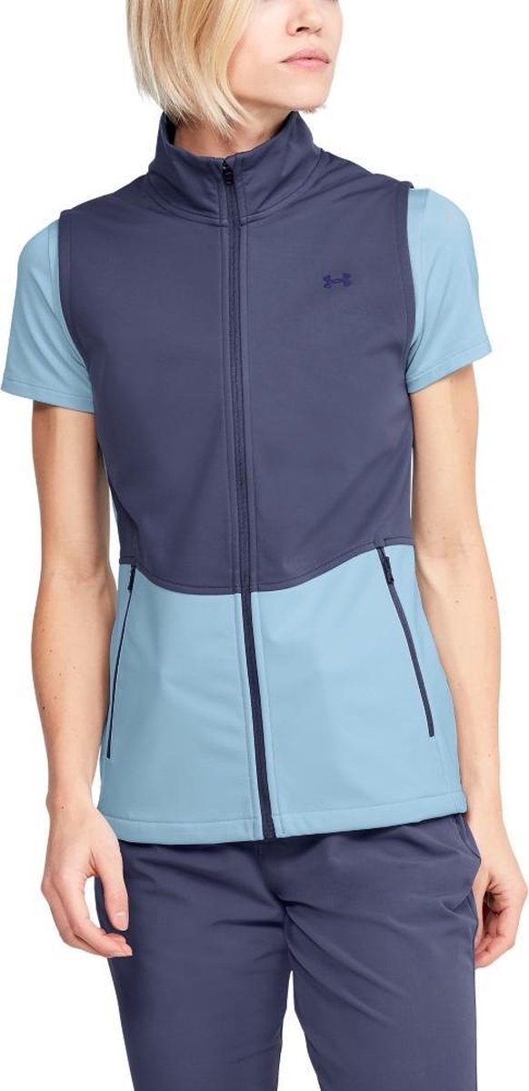 Soft Shell Vest-Blue Ink / Blue Frost / Blue Ink maat: M    dames > golf kleding > tops > mouwloos en tanktops