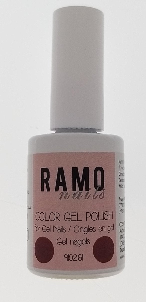 Ramo gelpolish 910261-gel nagellak-gellak-gelpolish-uv&led-15ml-soak off-semi transparant-glitter-rood