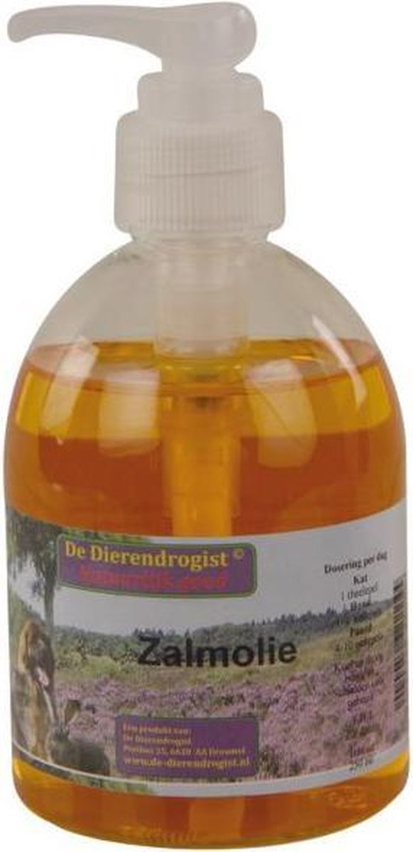 Dierendrogist Zalmolie met Dispenser - 250ml