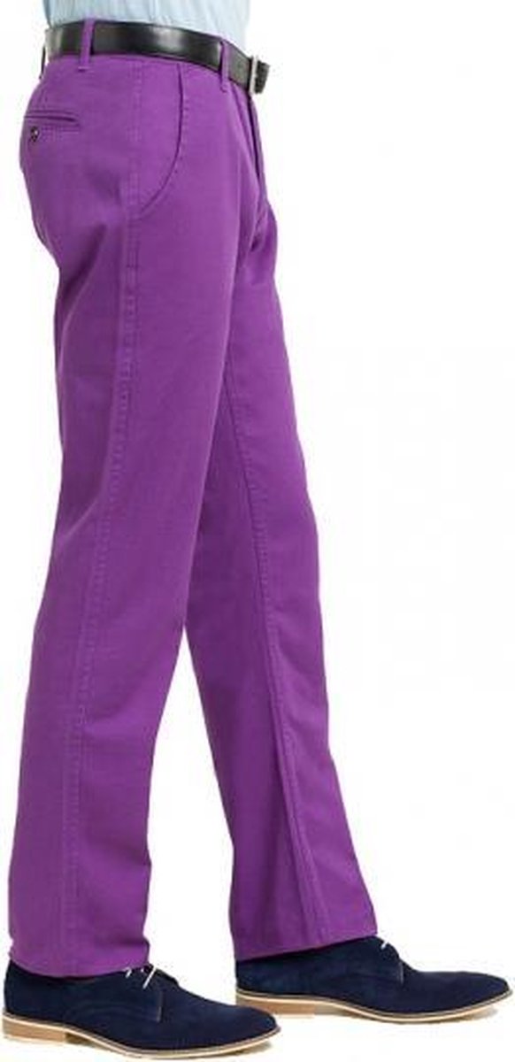 Paarse katoenen lange broek heren 32-32
