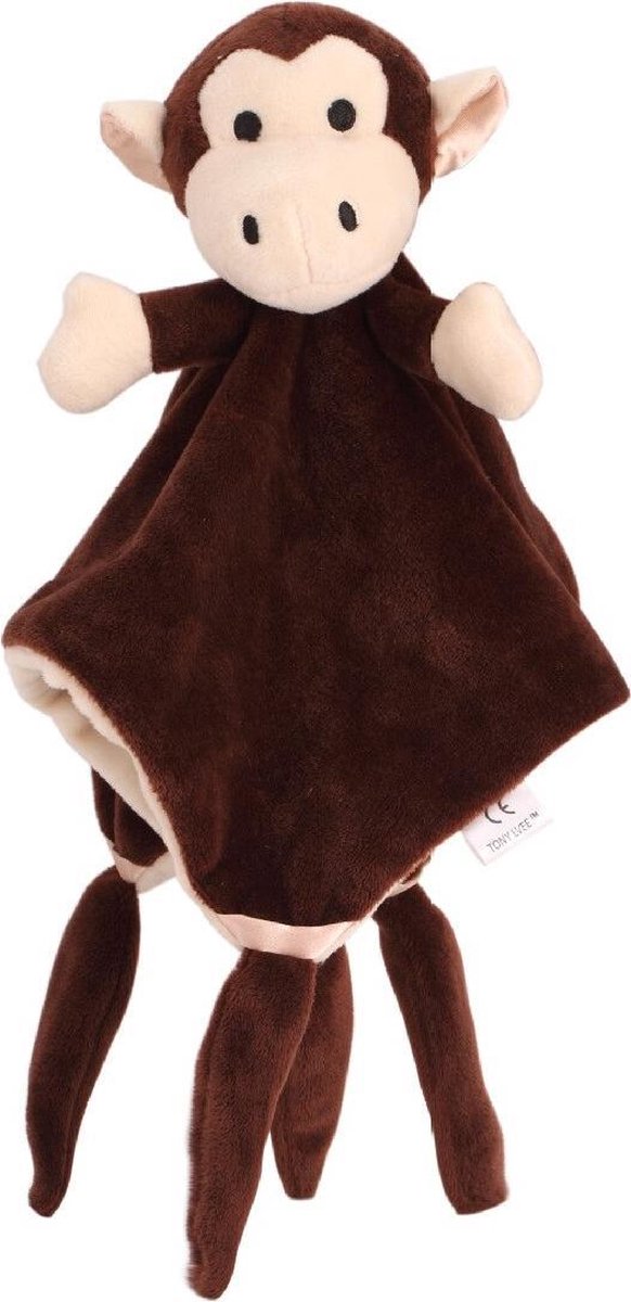 JillyBee - Knuffel - Baby - Kind - Slaapknuffel - Aap - Kraamcadeau - Bruin - Zacht