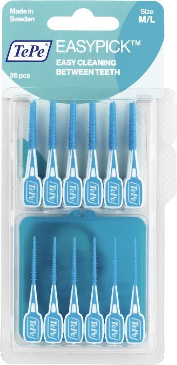 10x TePe EasyPick Blauw M/L 36 stuks