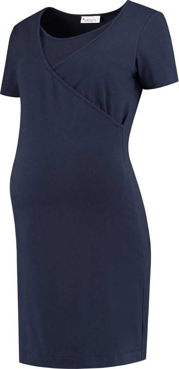Zwangerschaps Homewear Dress Dark Blue(xs)