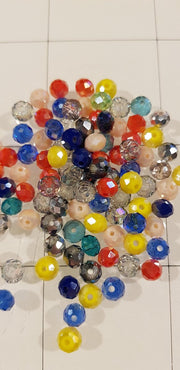 Kralen- Sieraden Maken-100 Glaskralen-Facet Geslepen-5