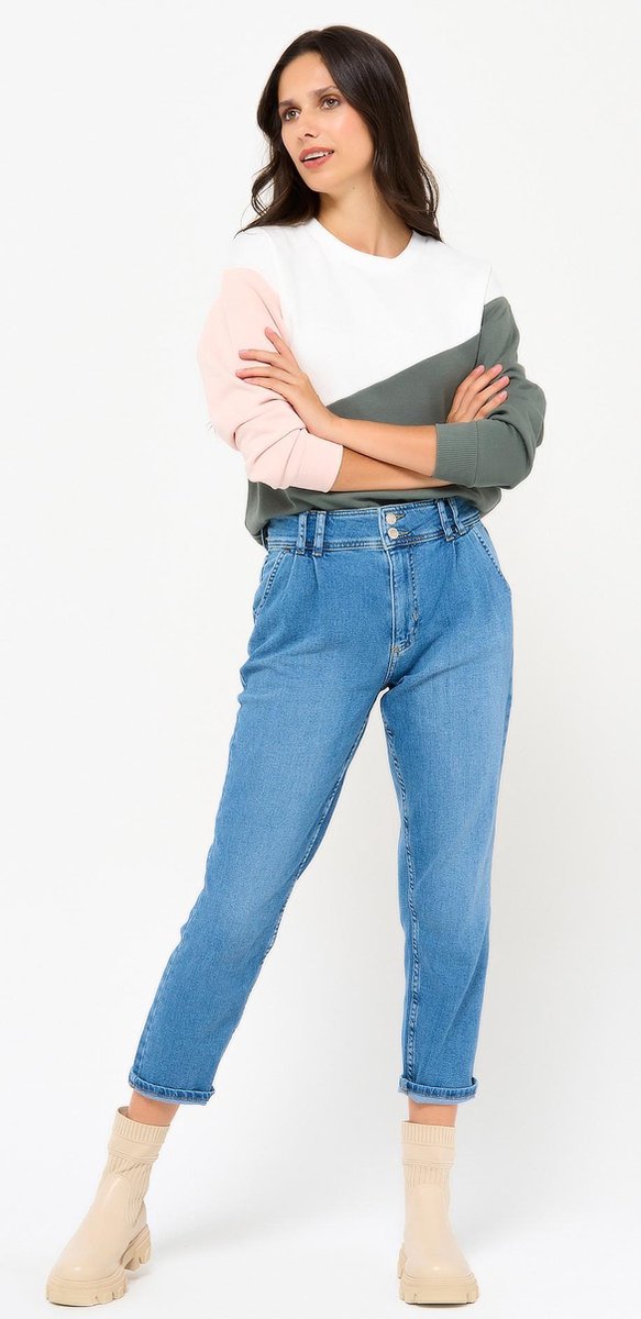 Sweater color block - Khaki