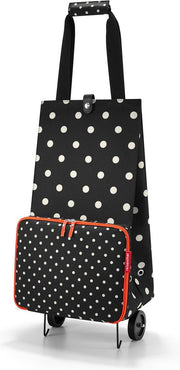 Reisenthel Foldabletrolley Boodschappentrolley - Opvouwbaar - 30L - Mixed Dots Zwart