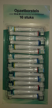 Oral B opzet borstels per 16 stuks op kaart