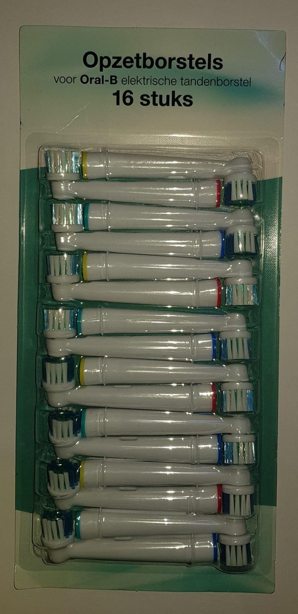 Oral B opzet borstels per 16 stuks op kaart