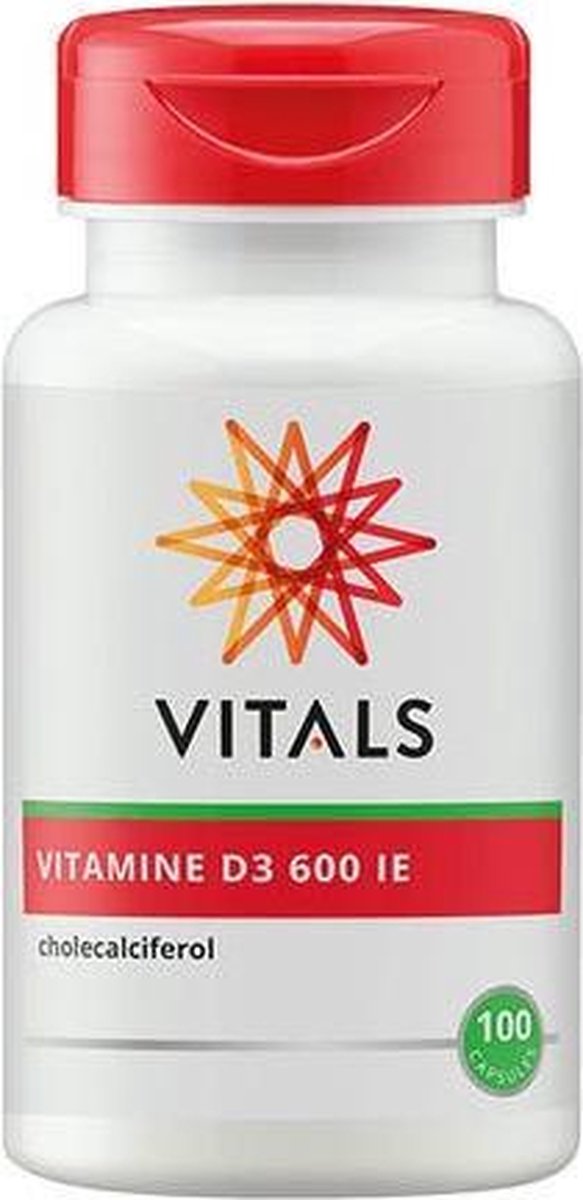 Vitals - Vitamine D3 600 i.e. - 100 capsules - Voedingssupplement
