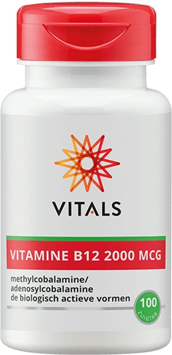 Vitals Vitamine B12 2000 mcg - 100 zuigtabletten - Voedingssupplement