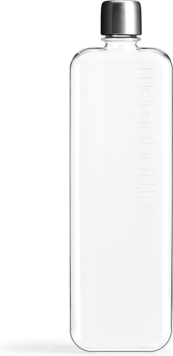 Memobottle Slim - Drinkfles - Transparant - 450ML