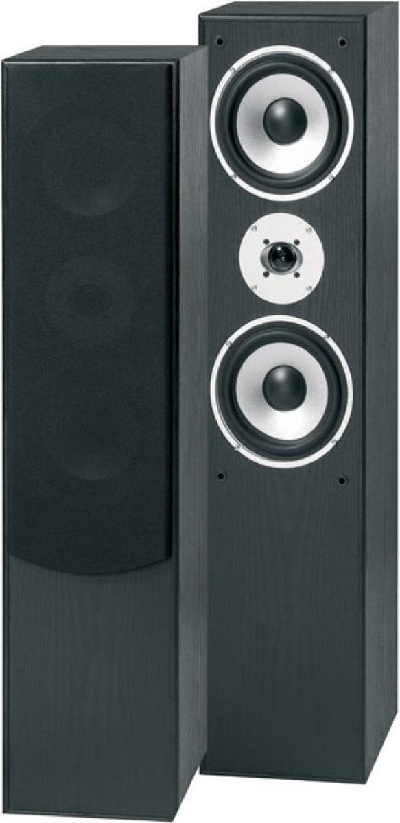 Luidsprekers - Fenton SHFT60B - Set van twee HiFi zuil luidsprekers voor stereo en home cinema - Zwart