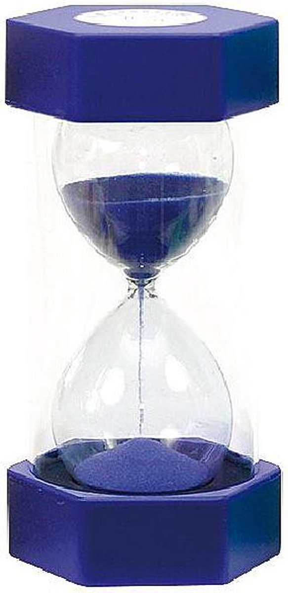 Tandenborstelklok zandloper blauw