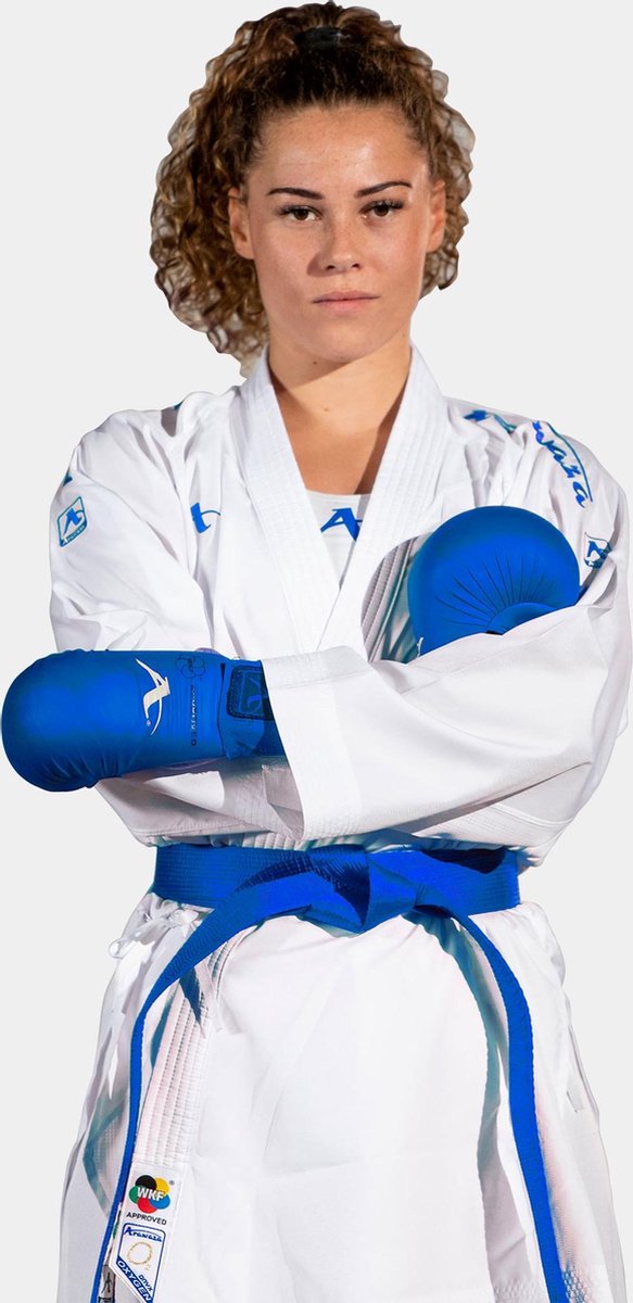 Kumite-karatepak Onyx Oxygen (blauw) Arawaza | WKF - Product Kleur: Blauw / Product Maat: 185
