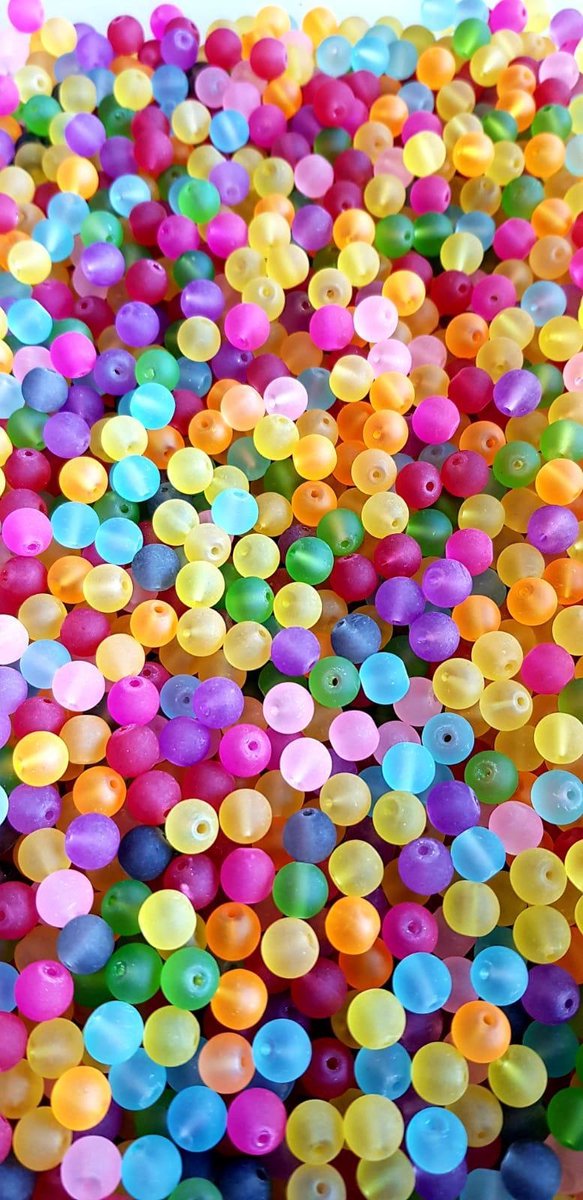 Kralen- Sieraden Maken- 100Glaskralen- 8mm