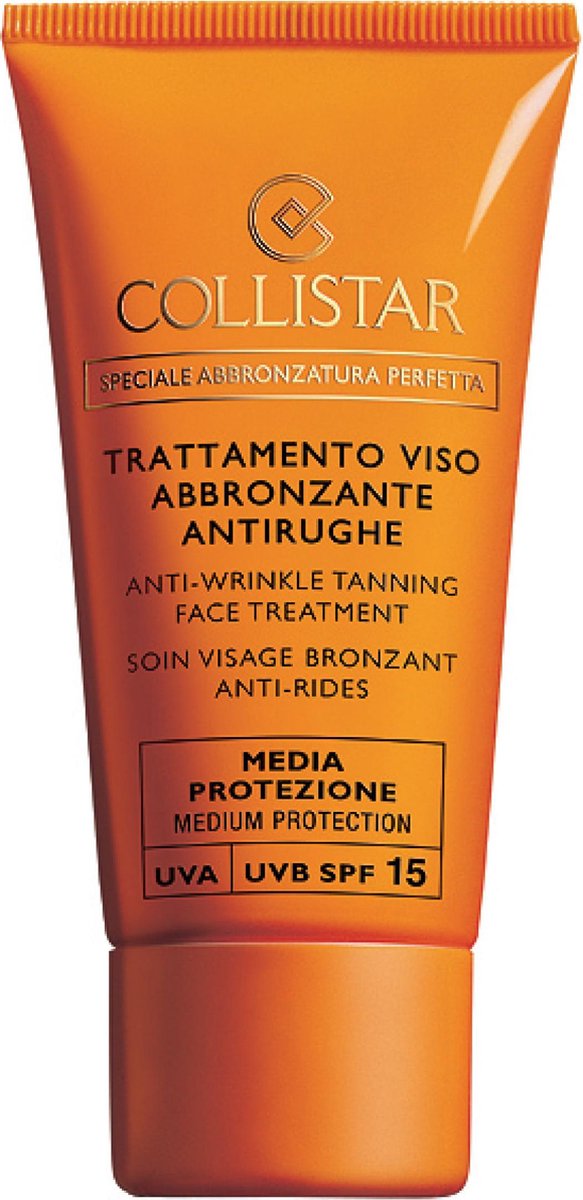 Collistar Face Treatment Anti-rimpel Zonnebrandcrème - SPF 15 - 50 ml