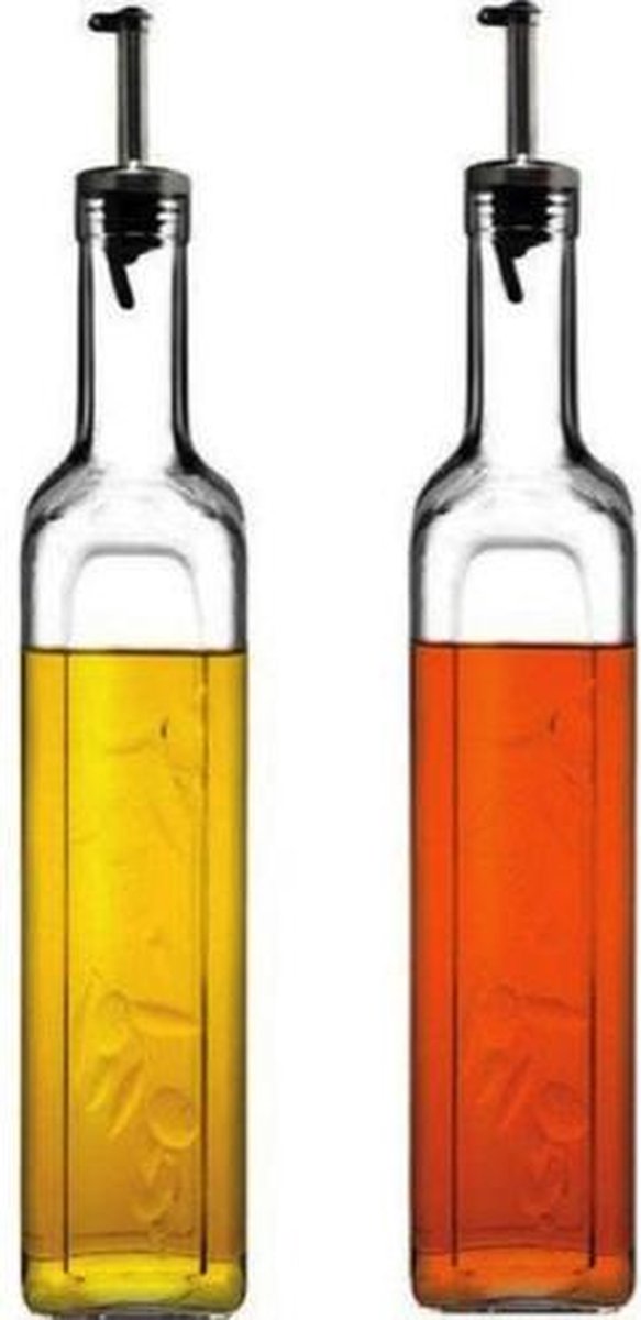 Homemade Olie- en Azijnset - Glas- 2st - 500ml