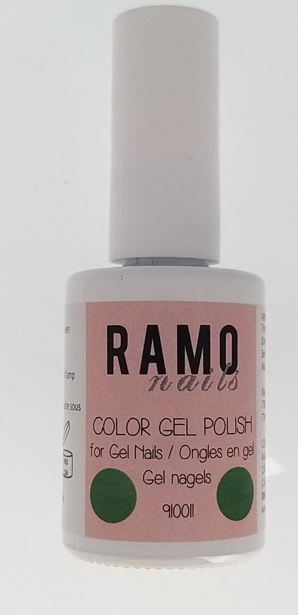 Ramo gelpolish 910011-gel nagellak-gelpolish-gellak-uv&led-15ml-soak off-metallic-groen