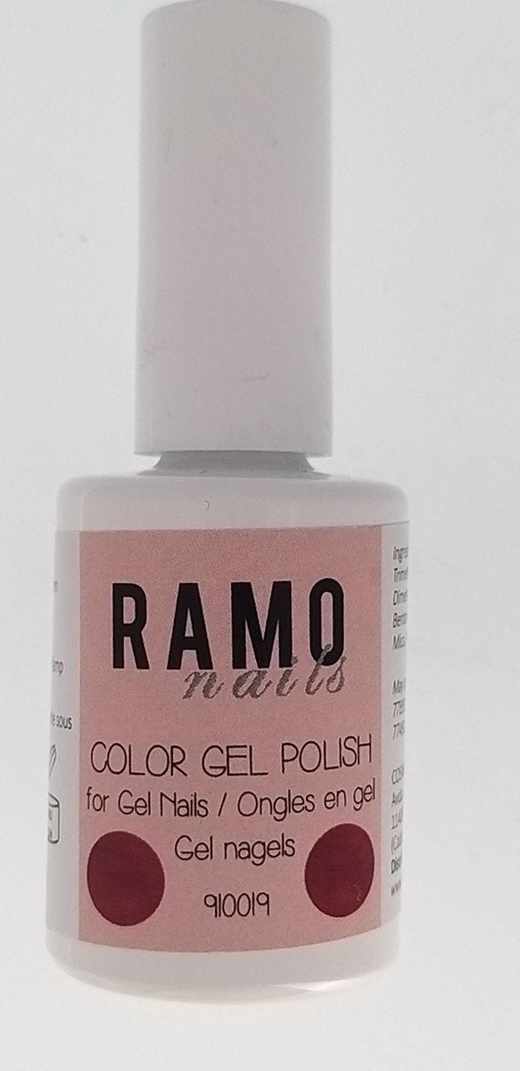 Ramo gelpolish 910019-gel nagellak-gelpolish-gellak-uv&led-15ml-soak off-metallic-roze