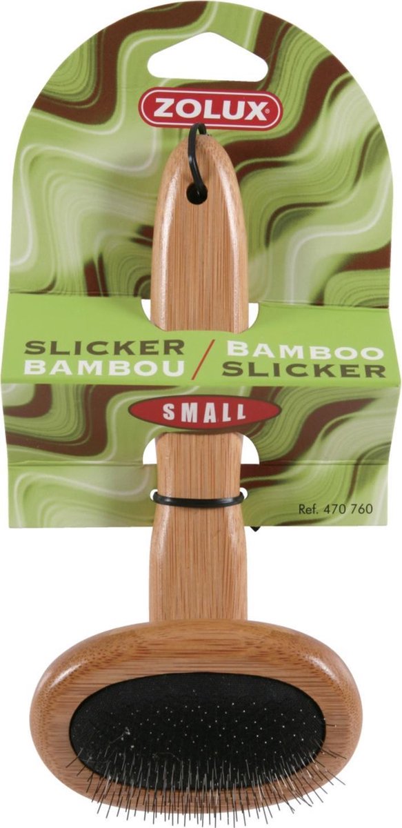 Zolux Bamboo Slicker Small - Hondenvachtverzorging - 85X40X180 mm