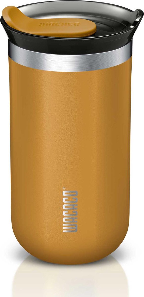 Wacaco Octaroma Lungo - Amber Yellow - Nieuw - Thermosbeker - Thermosfles - Thermoskan - Drinkbeker - Bierpul - Pipamoka serie - Festival  - Camping - Cadeau voor hem & haar