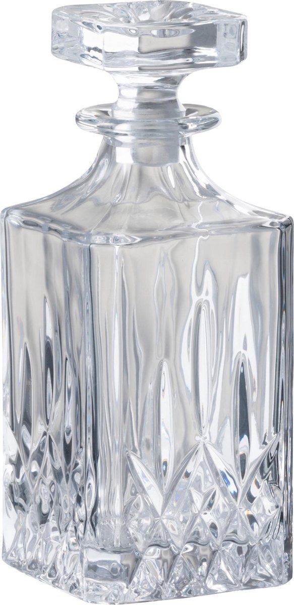 J-Line Karaf Stop Geslepen Glas Transparant