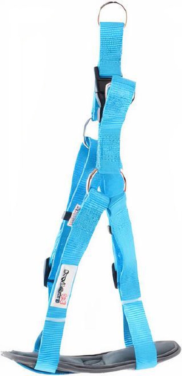 Doodlebone Hondenharnas Bold Comfort 80 - 90 Cm Nylon Blauw