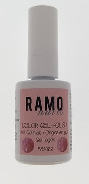 Ramo gelpolish 552062-gel nagellak-gelpolish-gellak-uv&led-15ml-soak off-transparante glitter-roze