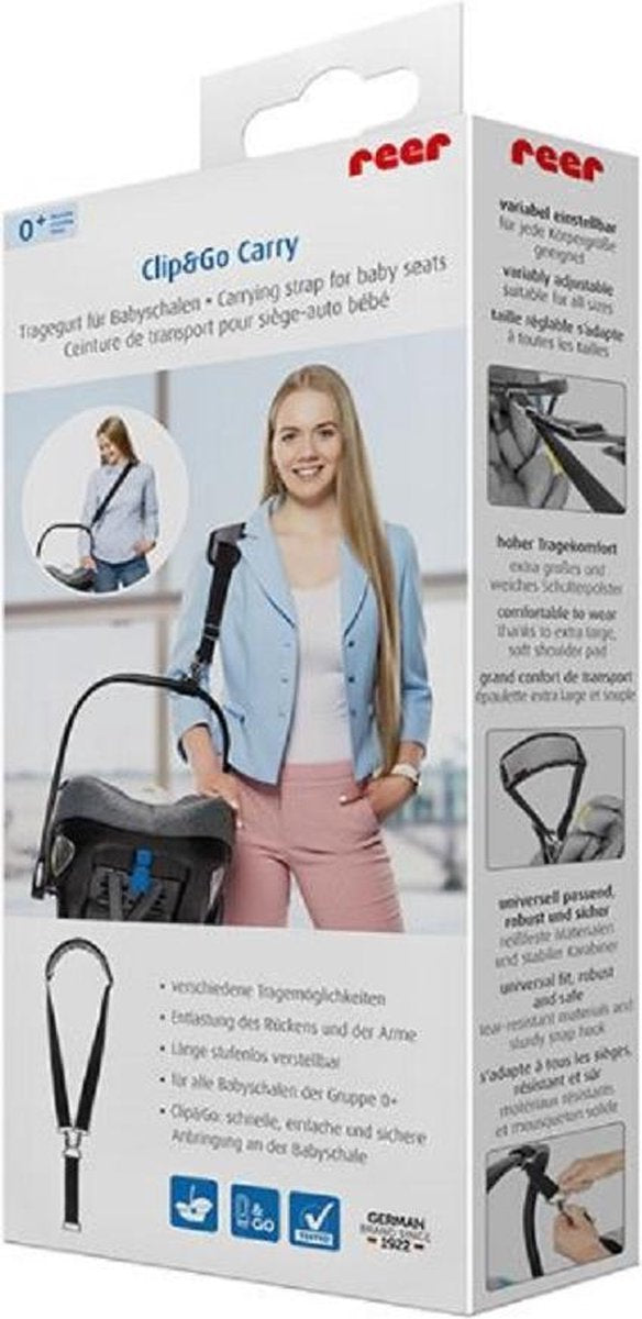 CLIP & GO DRAAGRIEM VOOR BABY-AUTOZITJES VAN REER