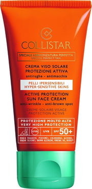 Collistar Active Protection Sun Face Cream - SPF 50 - 50 ml - Zonnecreme