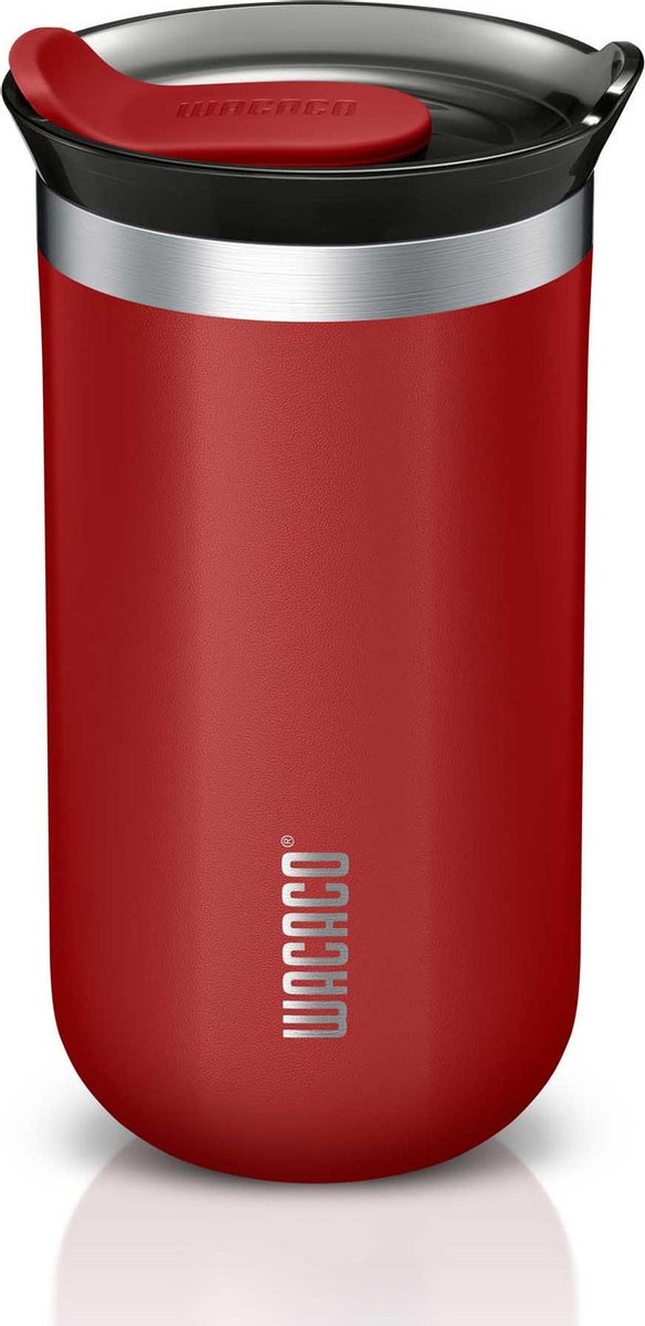 Wacaco Octaroma Lungo - Carmine Red - Nieuw - Thermosbeker - Thermosfles - Thermoskan - Drinkbeker - Bierpul -Pipamoka serie - Festival - Camping - Cadeau voor hem & haar
