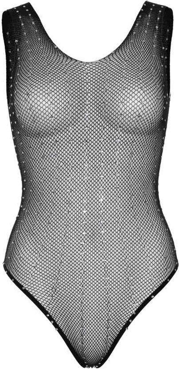 Leg Avenue Body Rhinestone Fishnet Zwart