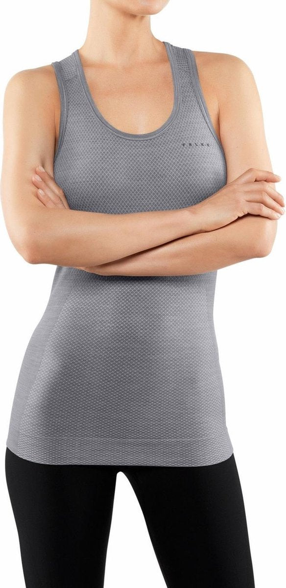 FALKE Wool Tech Light Dames Tanktop 33461 - Grijs 3757 grey-heather Dames - S