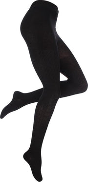 Oroblu - Dames - Renee Kabel Maillot Zwart Melange - Zwart - XL