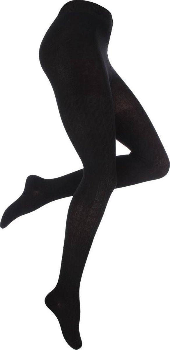 Oroblu - Dames - Renee Kabel Maillot Zwart Melange - Zwart - XL