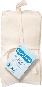 Babylove Baby Hydrofiel luier Gemaakt van 100% katoen - Wit - Maat XS - 25 x 35 cm - 3 Stuks