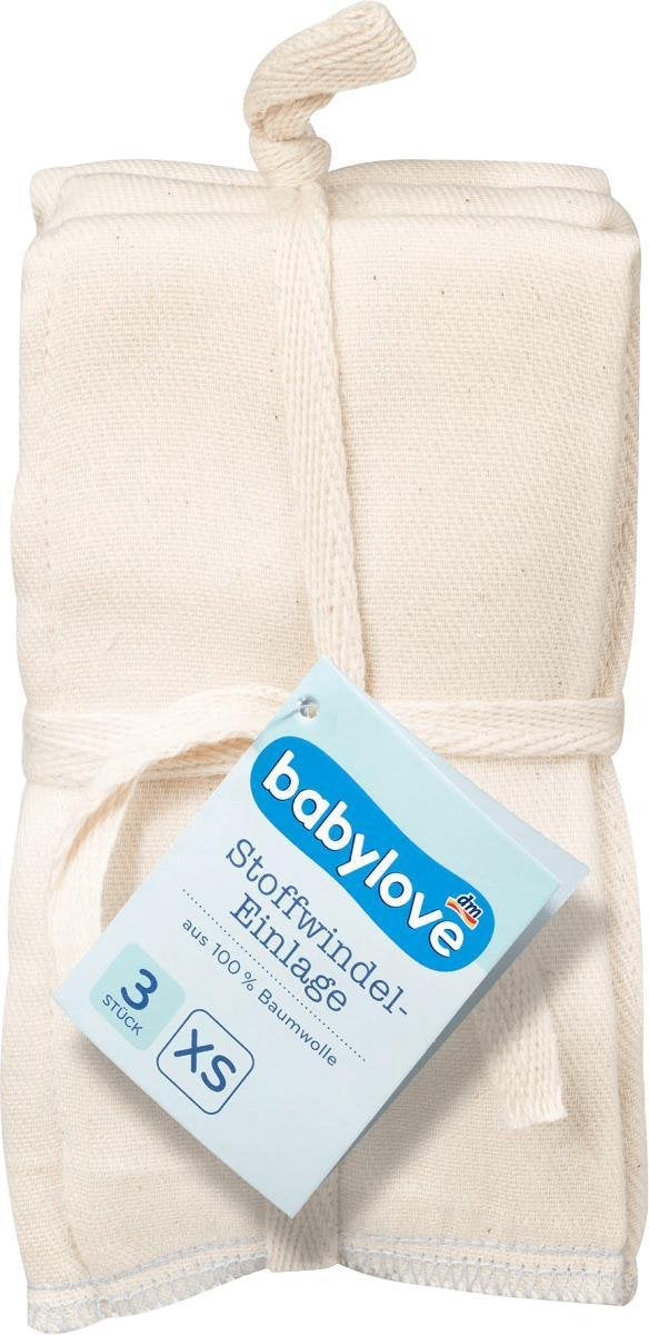 Babylove Baby Hydrofiel luier Gemaakt van 100% katoen - Wit - Maat XS - 25 x 35 cm - 3 Stuks